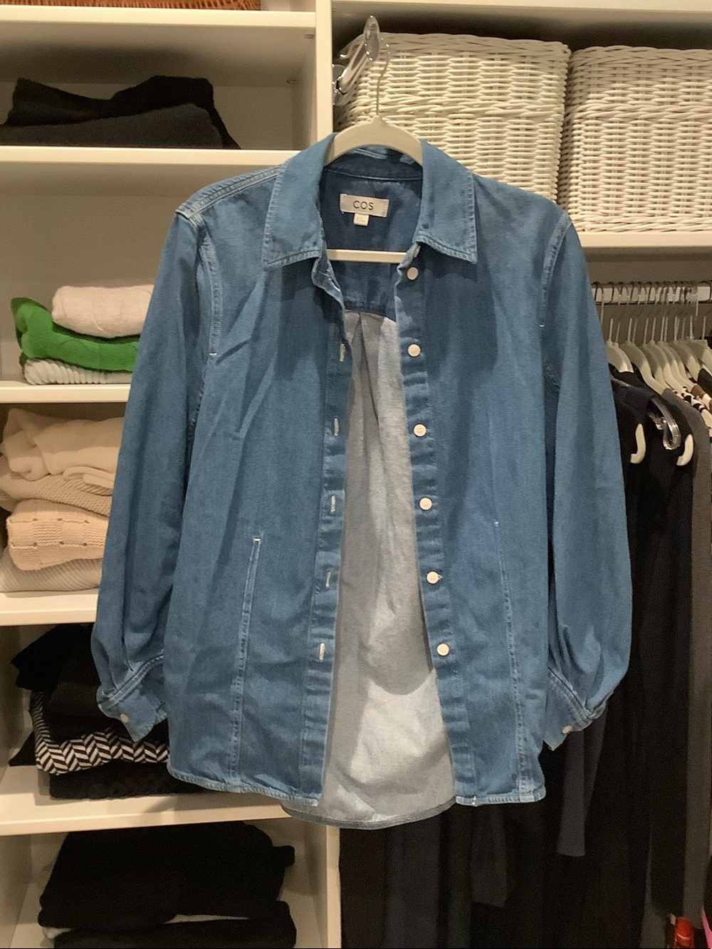 COS Light Denim Shirt-Style Jean Jacket